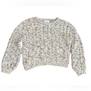 Jessica Simpson Cropped Multi color Sweater